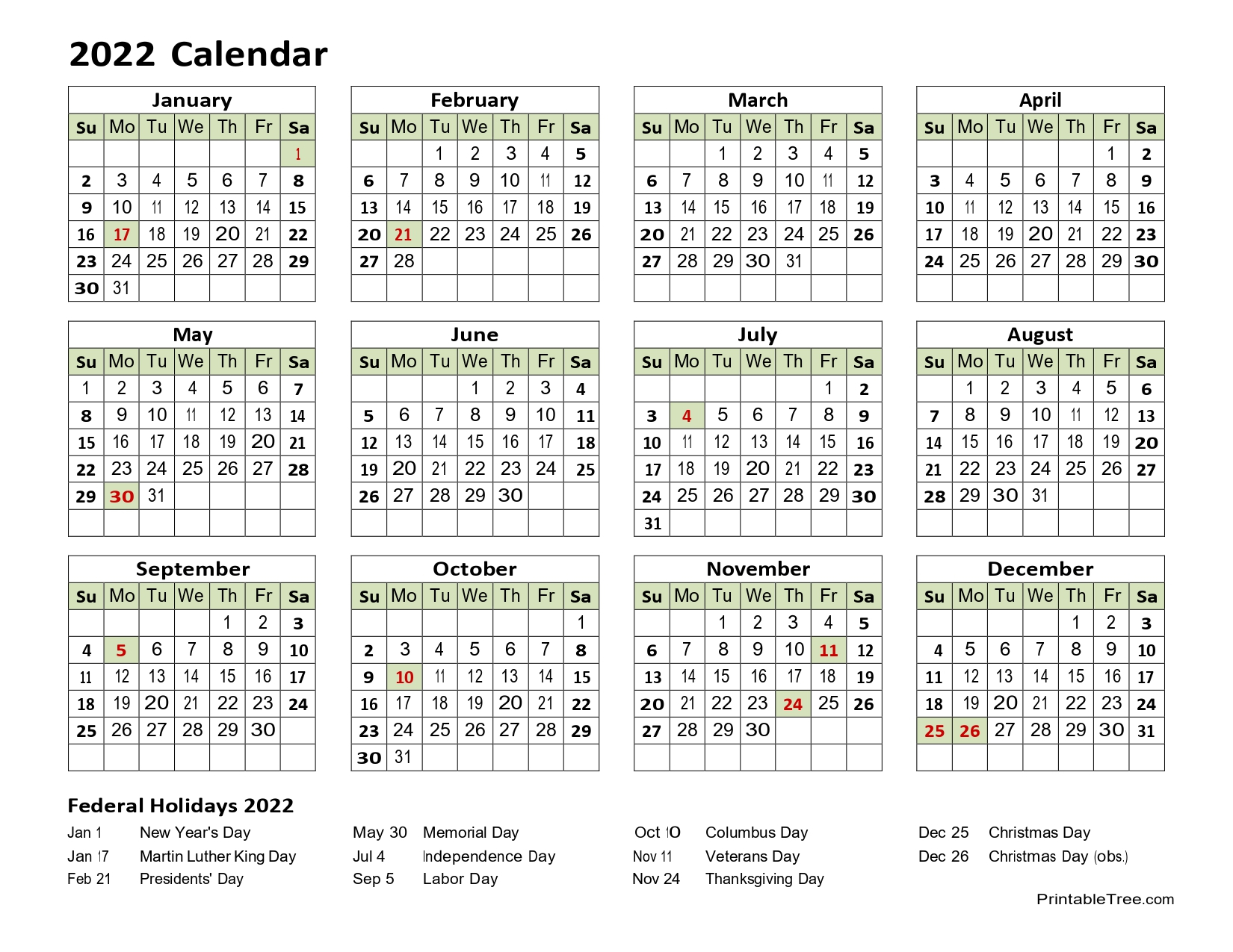 2022 Day Of Year Calendar Www summafinance