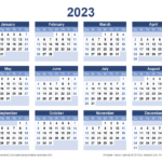 2023 Calendar Templates And Images