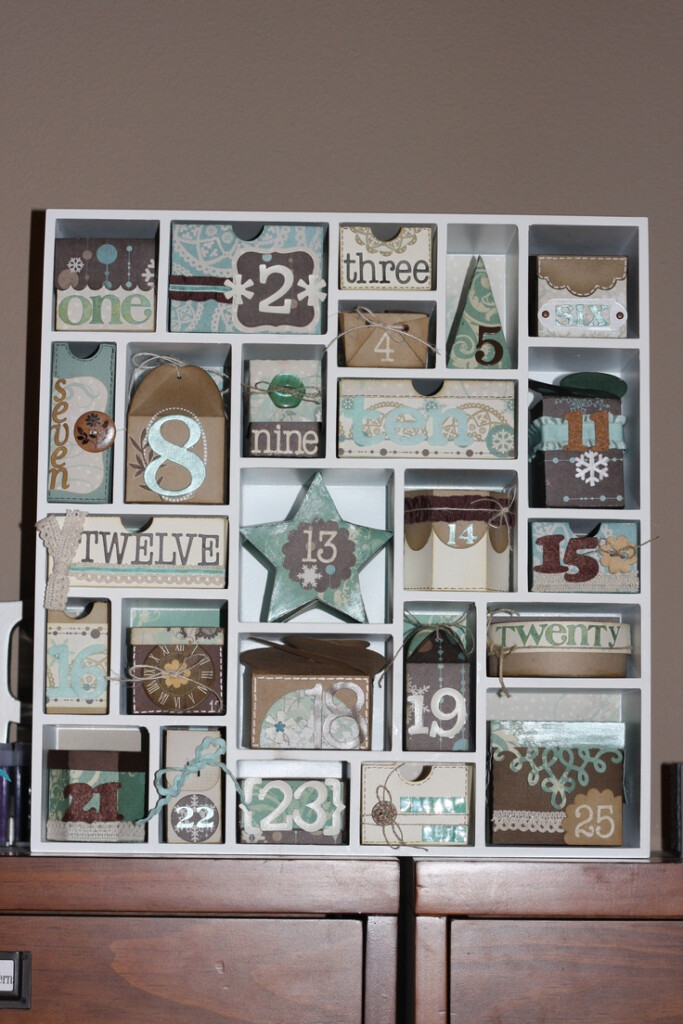 Advent Calendar From Silhouette Papers From Prima North Country 