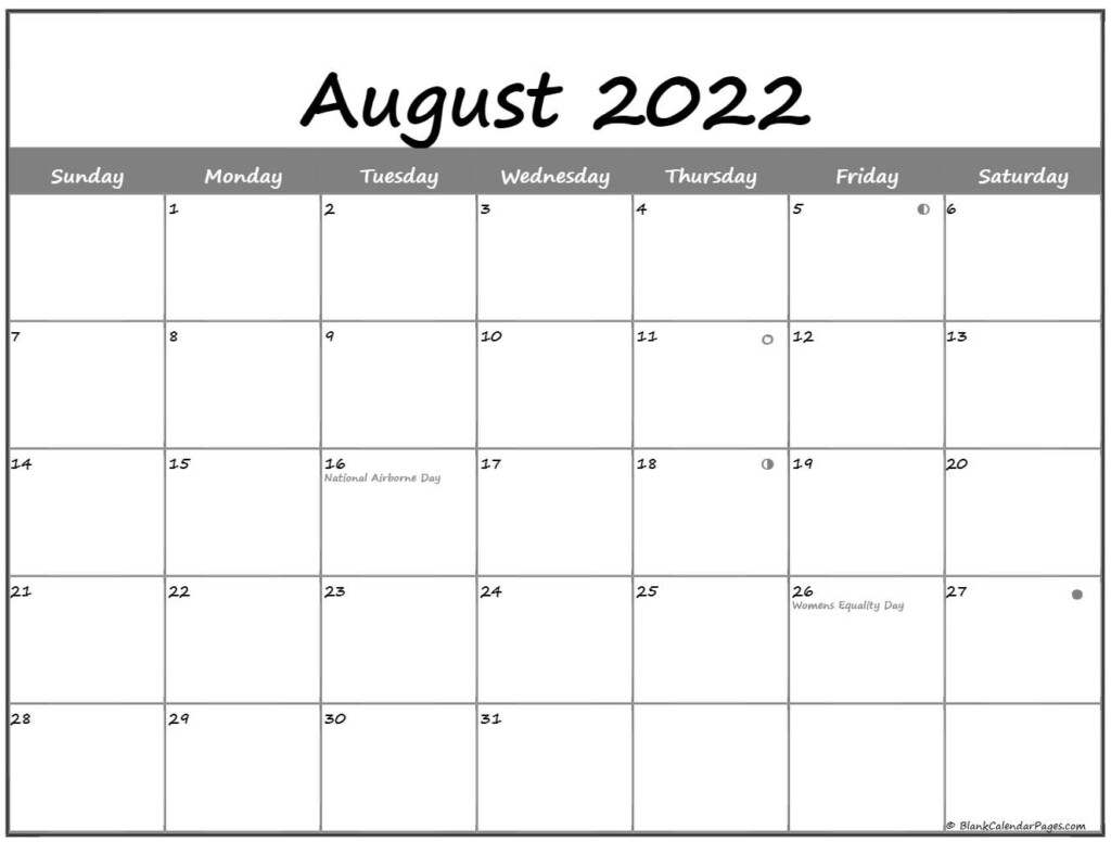 August 2022 Lunar Calendar January Calendar 2022