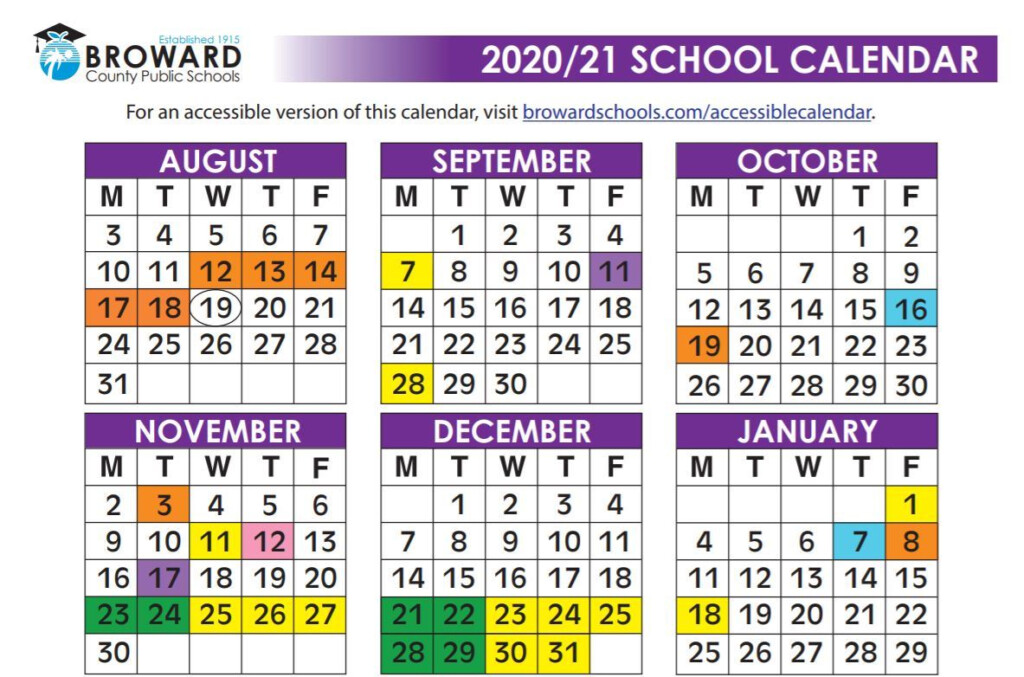 Broward County Calendar 2021 2021 Calendar