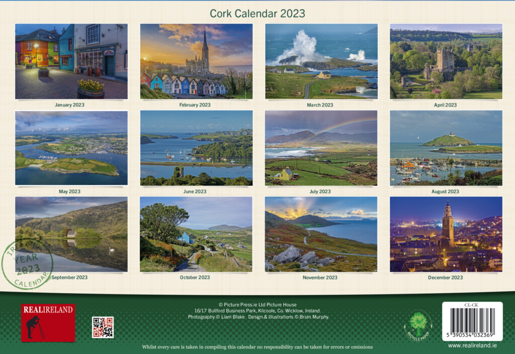 Cork A4 Calendar 2023 Bookstation