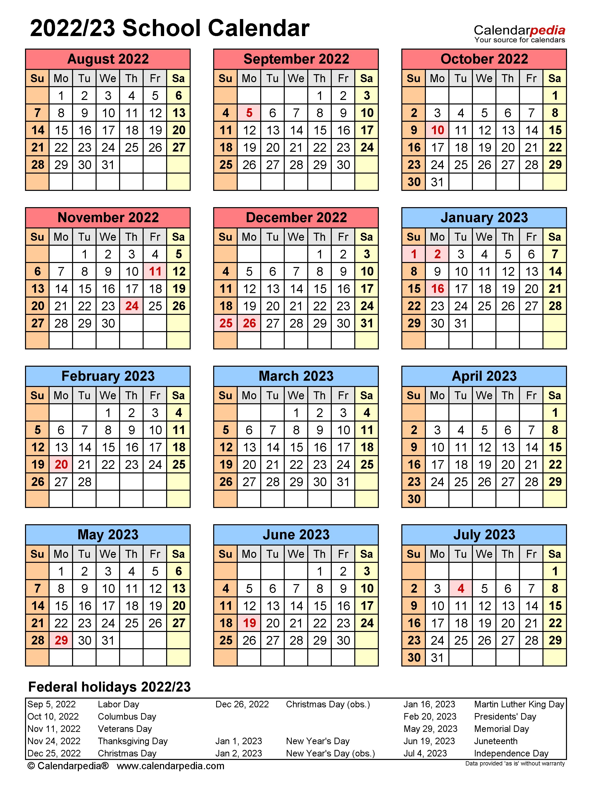 Cherokee County Ga School Calendar 2022 2023 Calendar 2022 From County