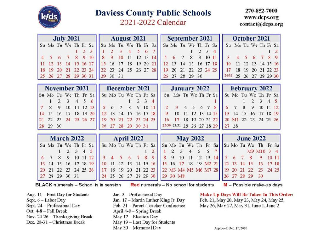 Daviess County Public Schools Calendar 2022 2023 July 2022 Calendar