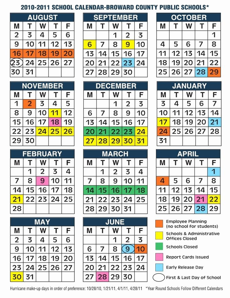 Exceptional School Calendar In Broward County School Calendar 