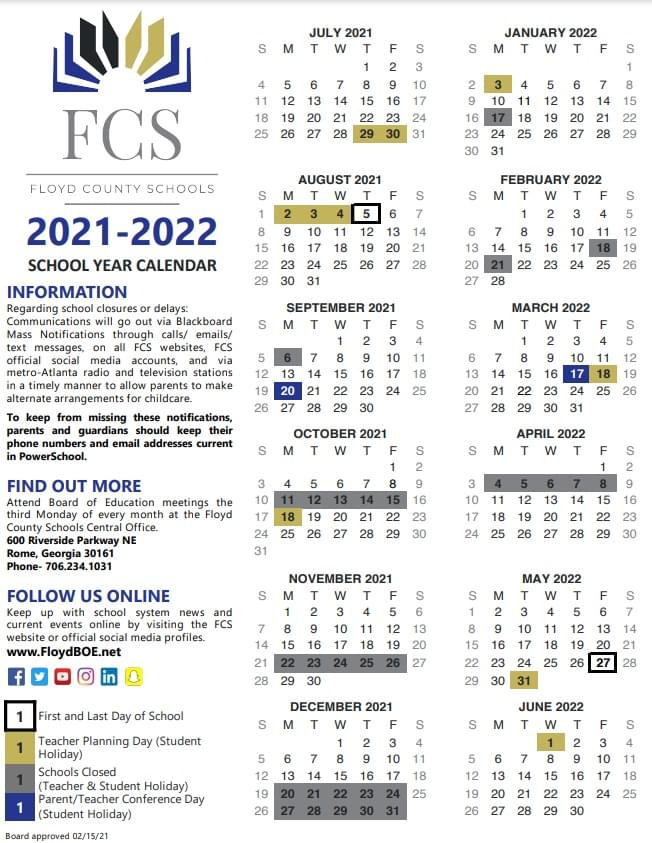 Floyd County Schools Calendar 2022 October 2022 Calendar