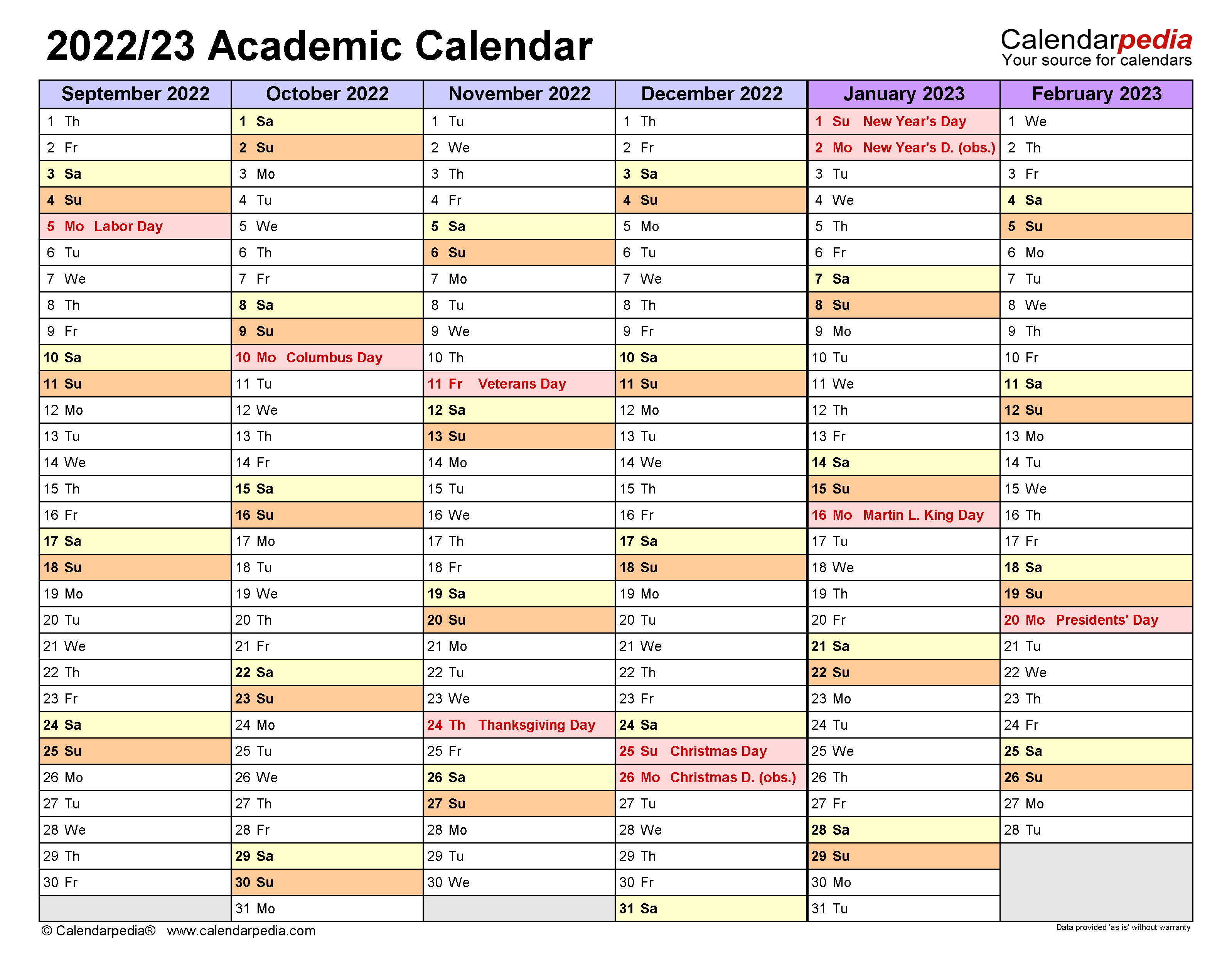 Guilford County Schools 2022 2023 Traditional Calendar October 2022