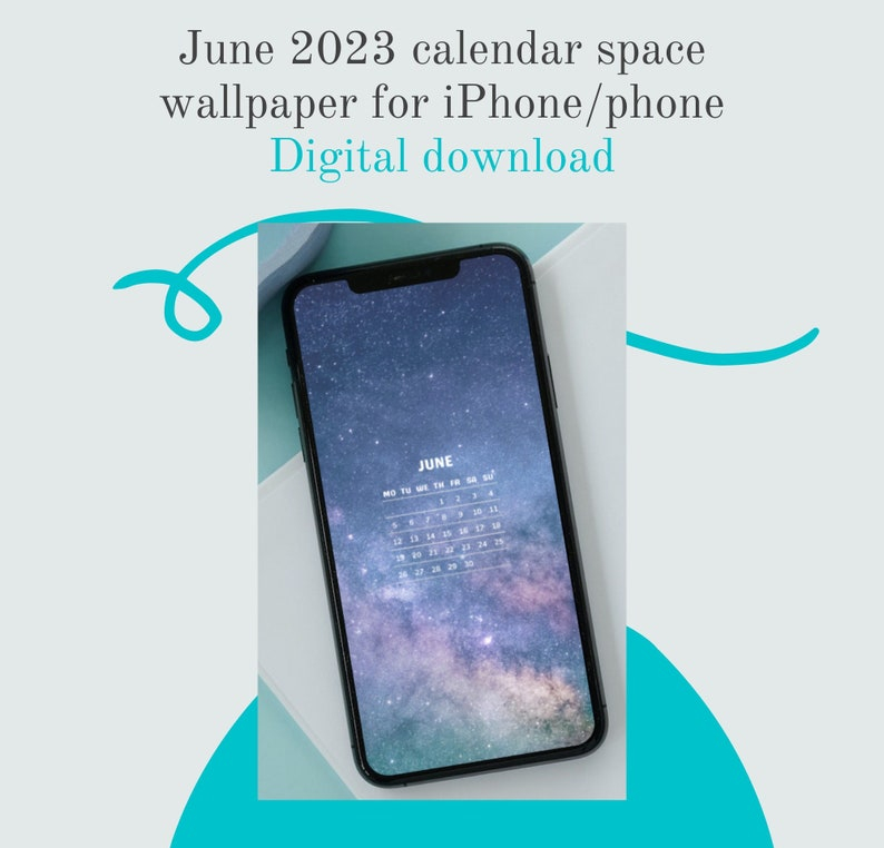 June 2023 Calendar For Iphone android samsung oppo Phone Etsy Australia