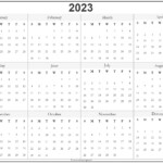 Printable Full Year Calendar Calendar Templates