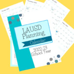 Revised LAUSD 2022 2023 Academic Planner Calendar Etsy