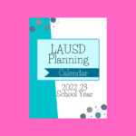 Revised LAUSD 2022 2023 Academic Planner Calendar Etsy