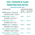 Session Calendar 2021 UNION COUNTY FAMILY YMCA