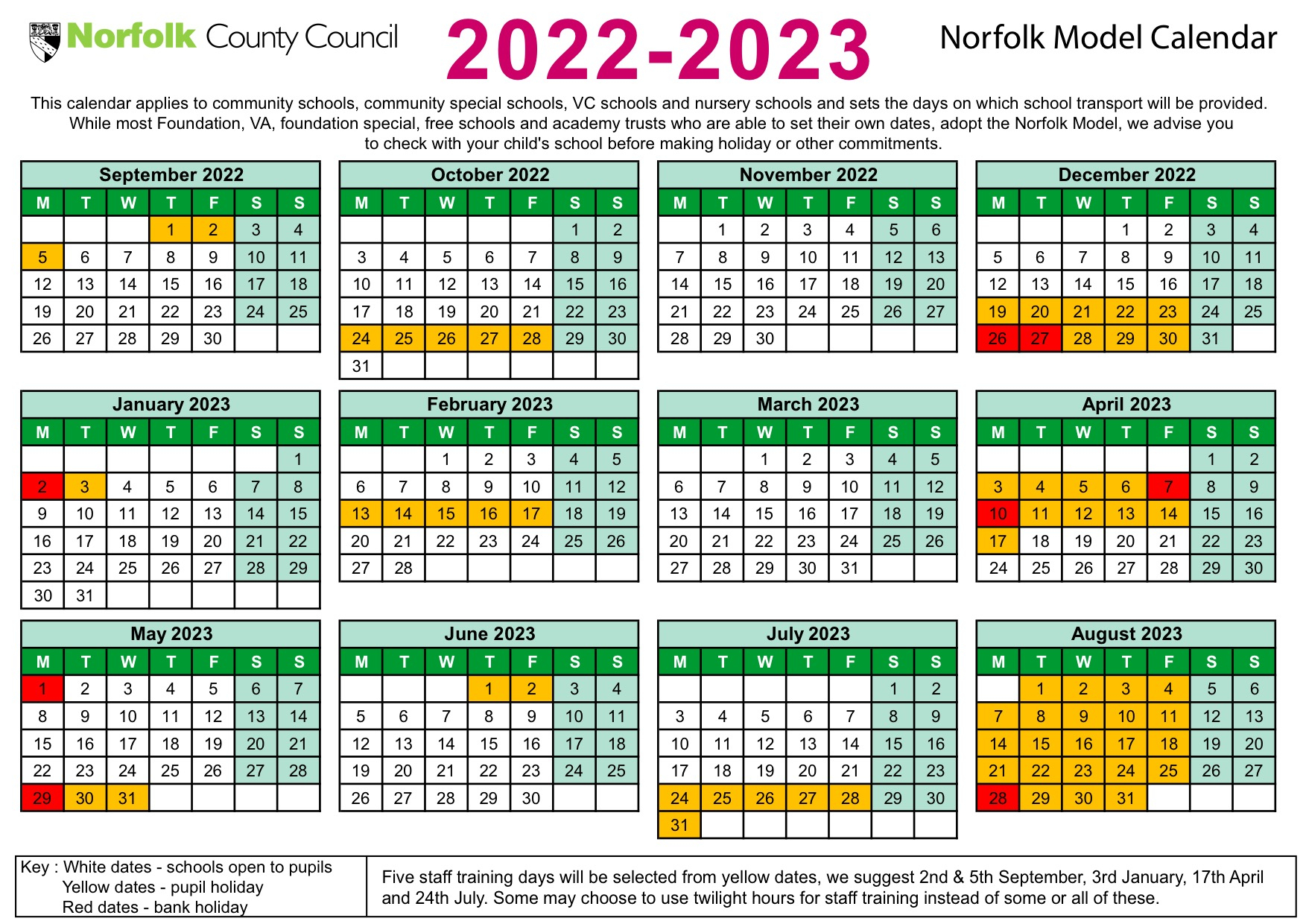 Term Dates Suffield Park Infant Nursery School