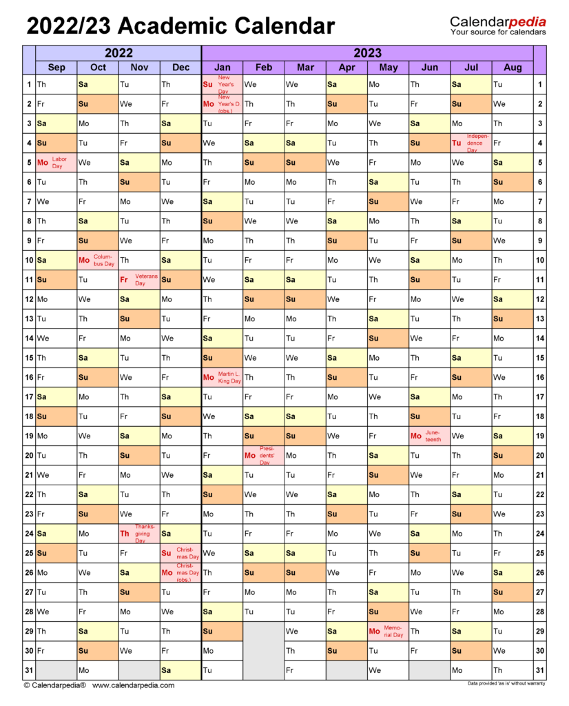 Tufts Academic Calendar 2022 2023