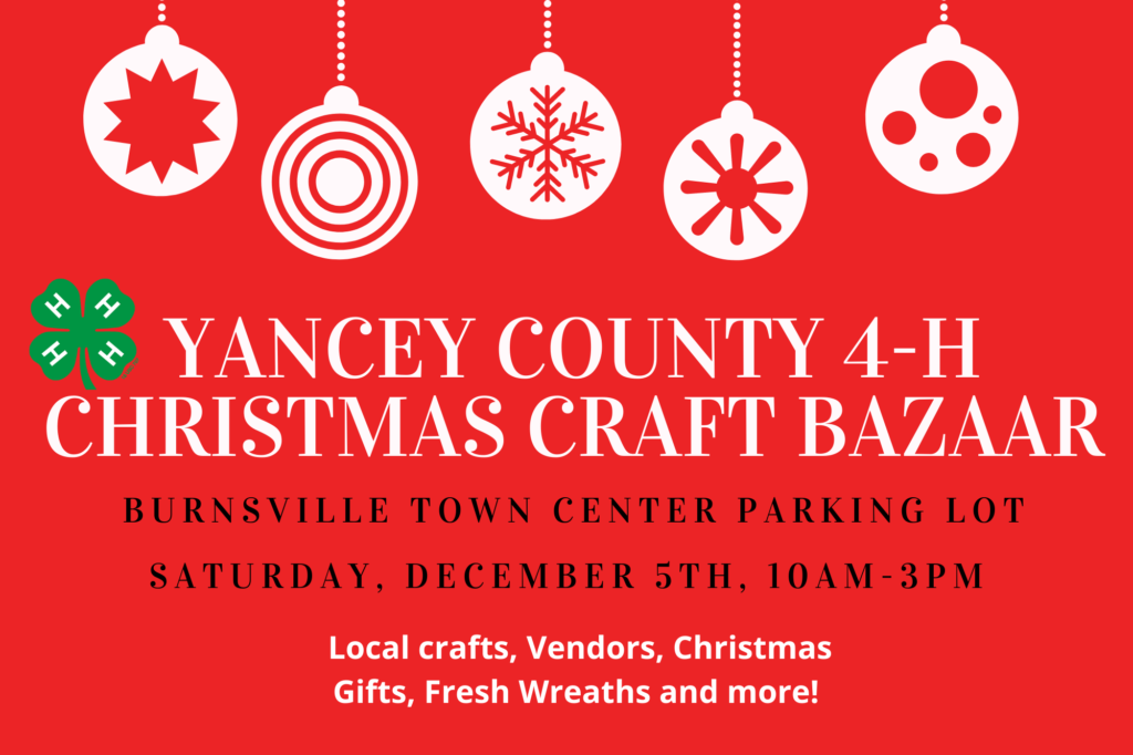 Yancey County 4 H Christmas Craft Bazaar WKYK WTOE