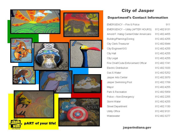 2017 City Of Jasper Calendars Available Dubois County Free Press Inc 