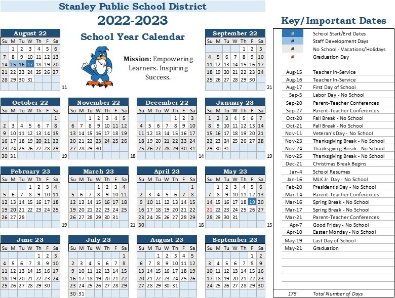 K12 Calendar 2023