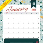 2023 Calendar Cumberland Sasco Magnetic Month To View Wall Planner