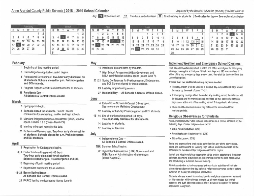 Aacps School Calendar Qualads