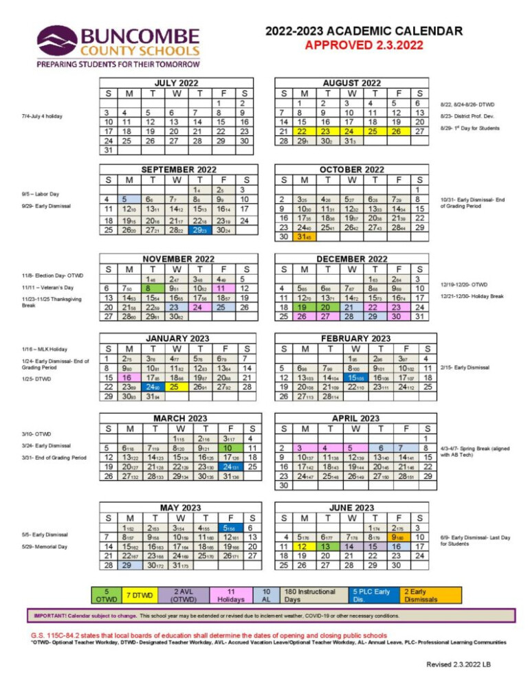 County Calendar