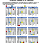 County Hauling 2021 Recycling Calendar City Of Washington