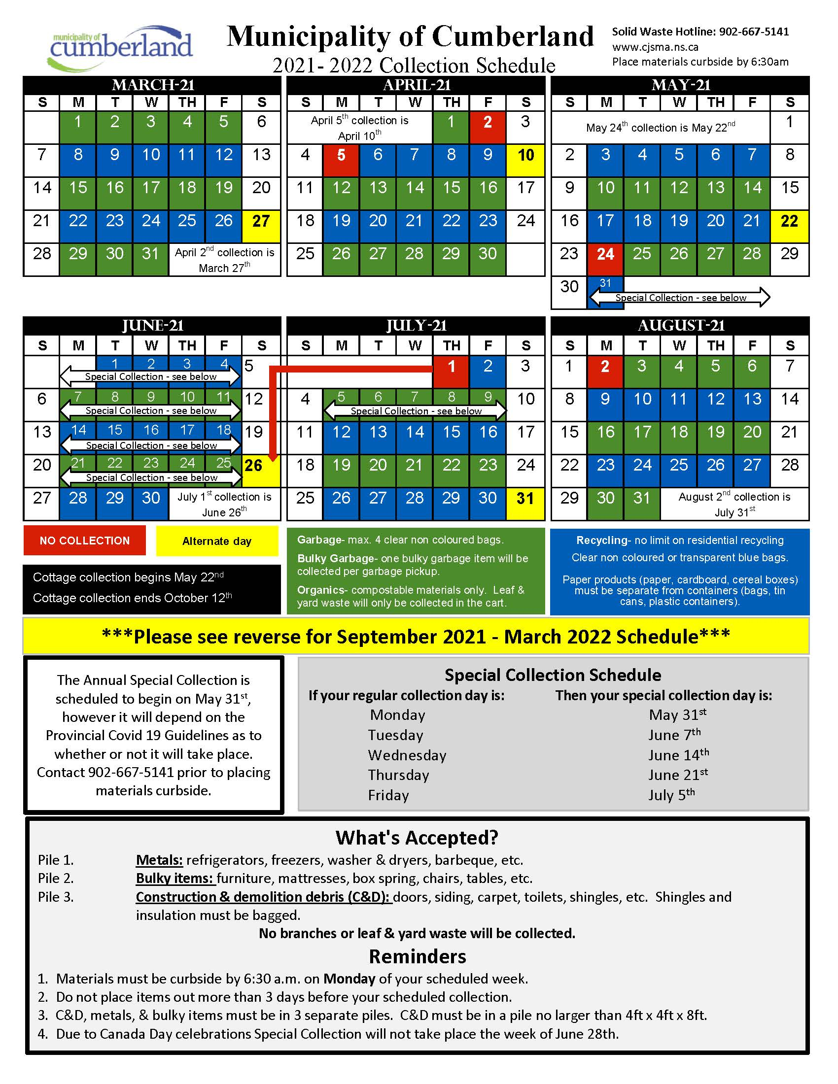 County Waste Holiday Schedule 2022 Season Schedule 2022