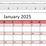 Create A Calendar In Excel Easy Tutorial