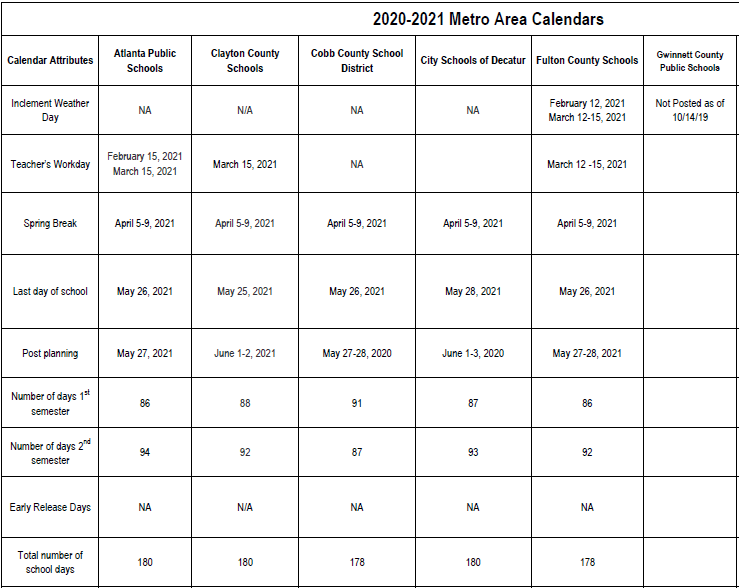 Dekalb County Schools 2021 22 Calendar Printable March