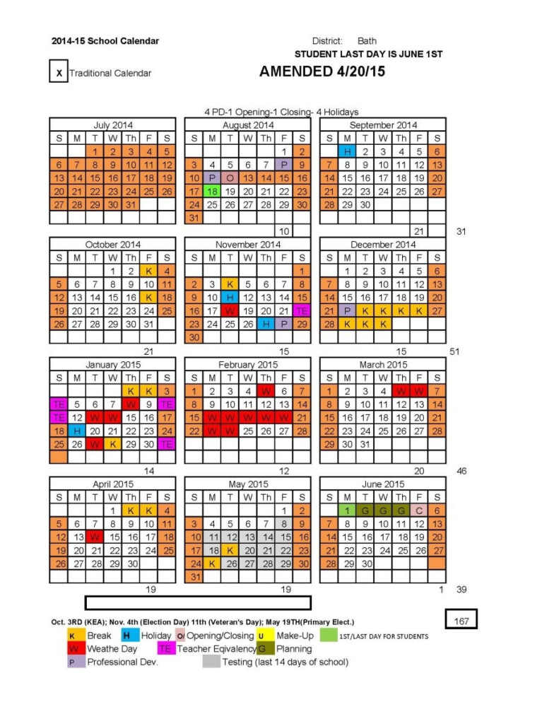 Glynn County School Calendar Calendar Fall 2020