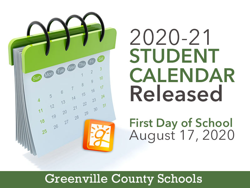 Greenville County Schools Calendar 2021 Calendar 2021
