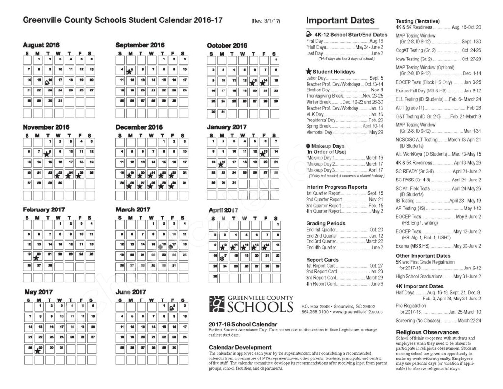 Greenville County Schools Calendar Qualads