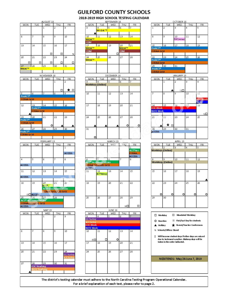 Gcsnc Calendar