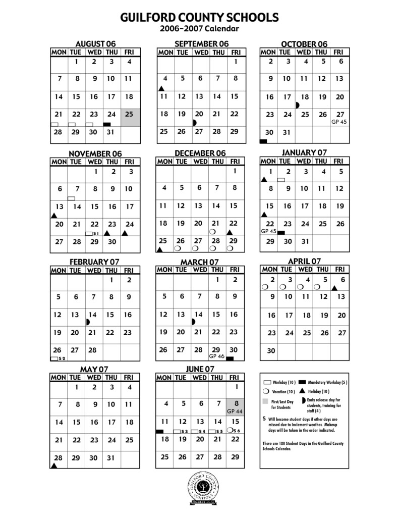 Guilford County Schools Calendar Qualads