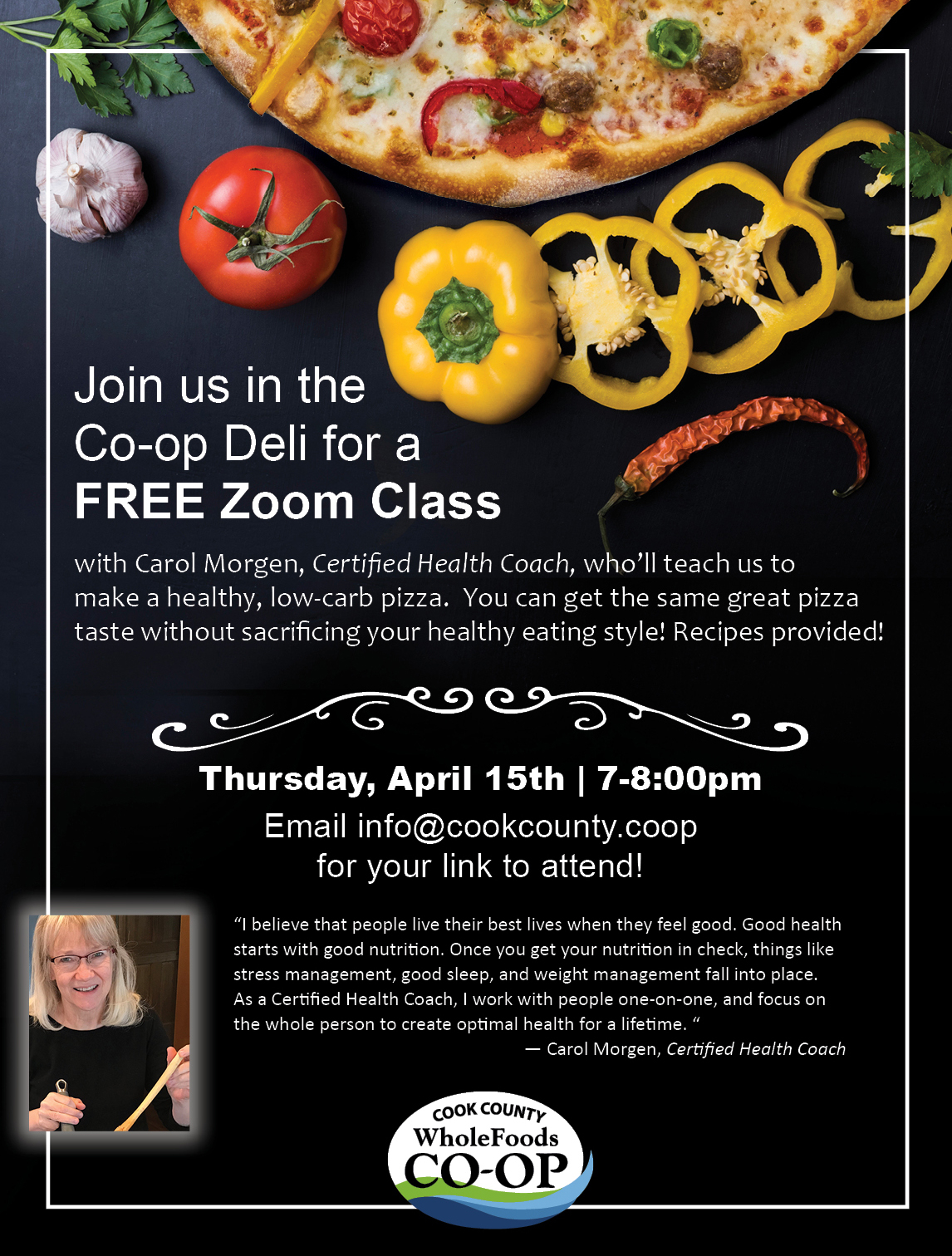 Healthy Pizza Zoom Class Cook County Whole Foods Coop