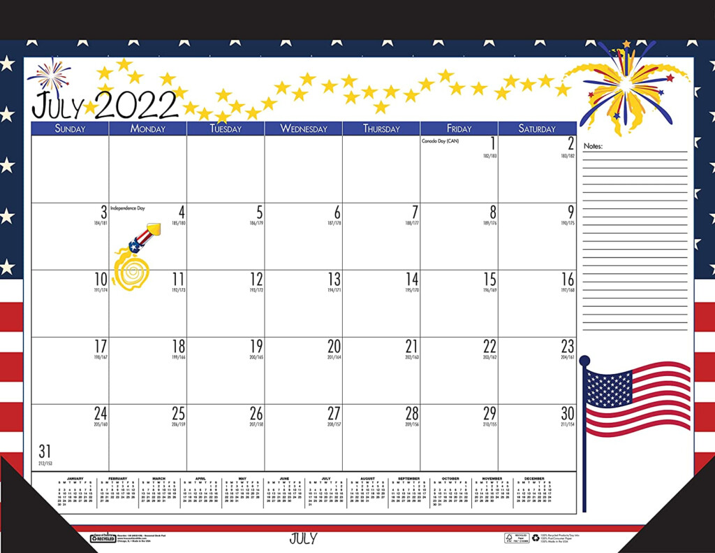 House Of Doolittle 2022 2023 Monthly Seasonal Desk Pad Calendar 