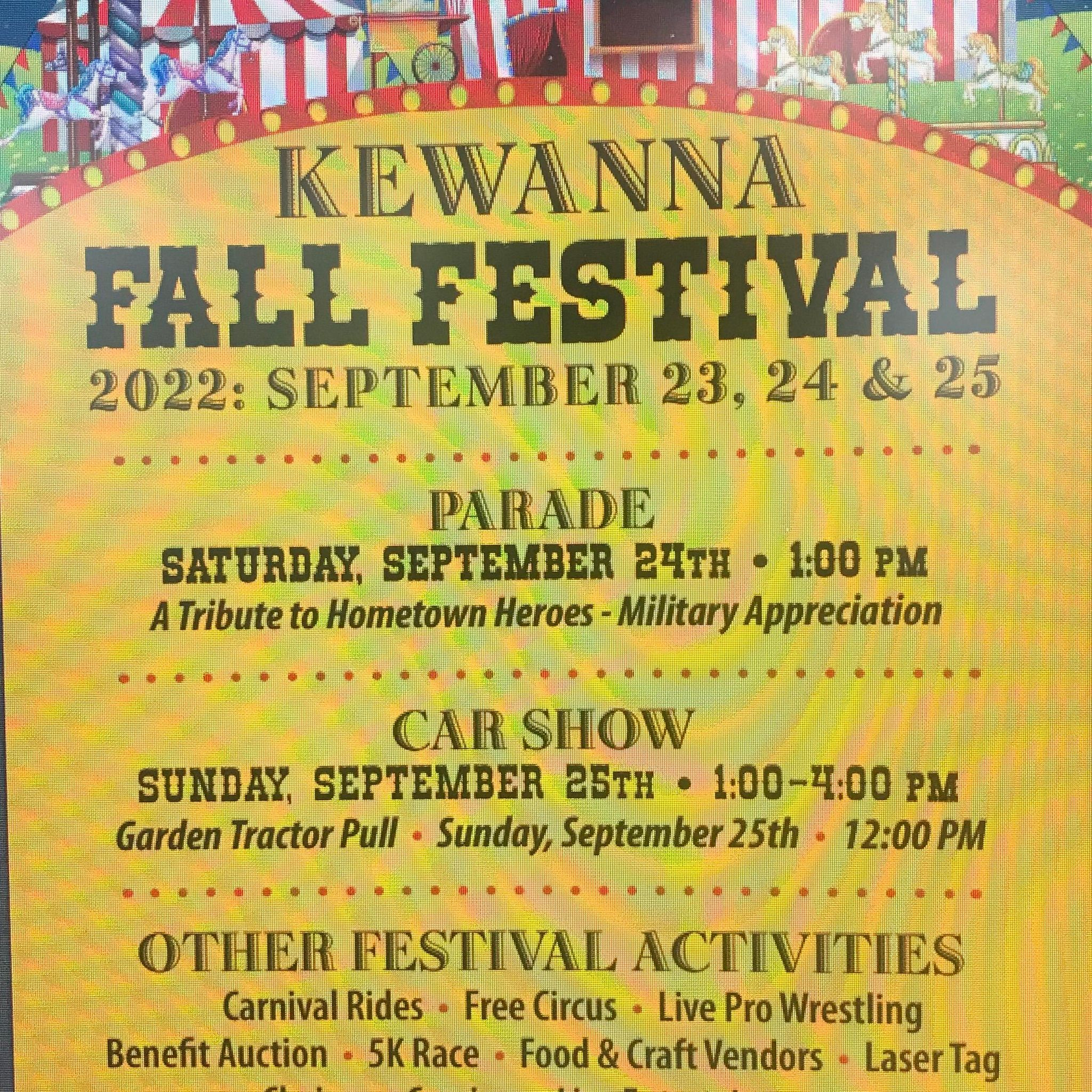 Kewanna Fall Festival Fulton County Calendar