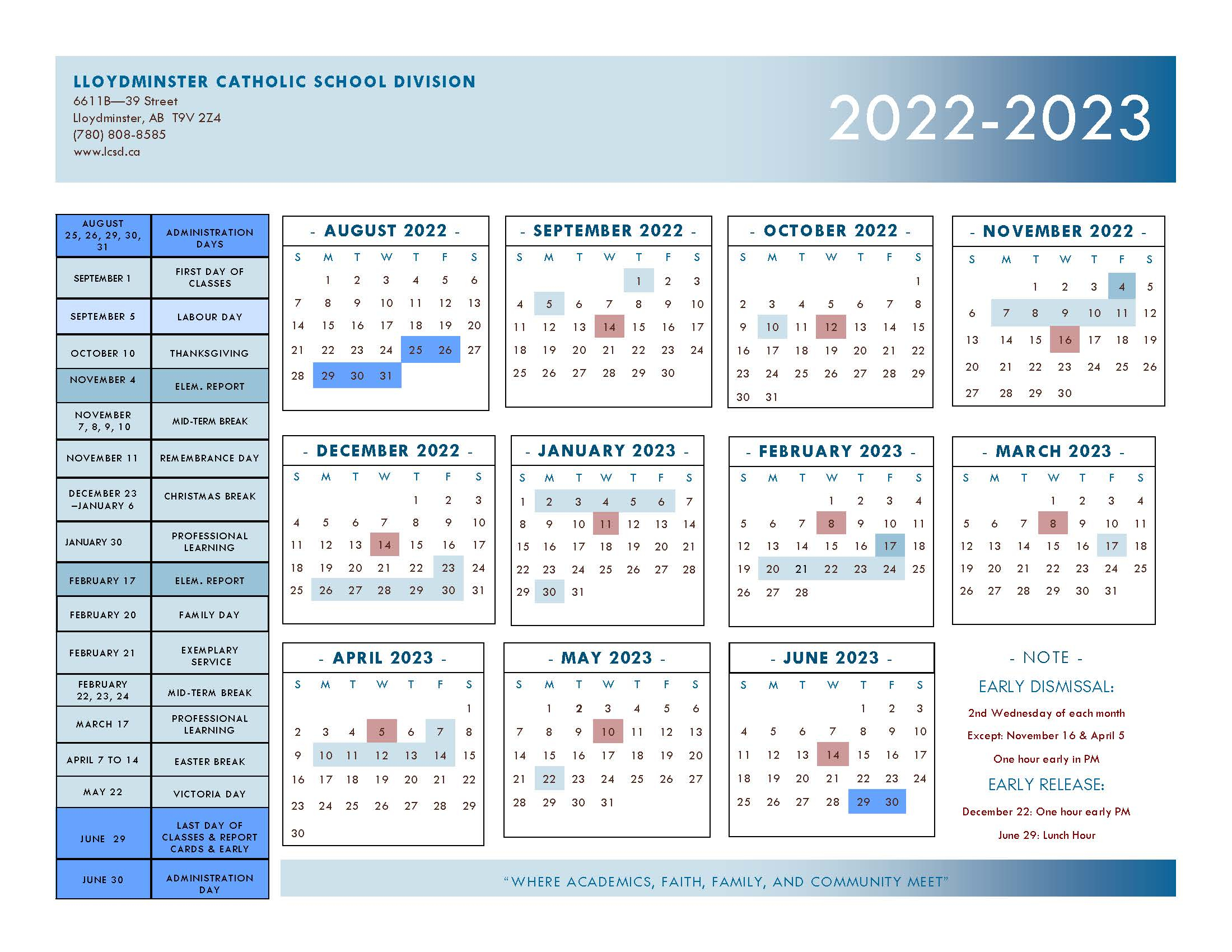 Lcsd Calendar 2023
