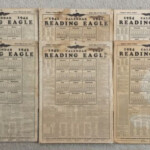 LOT 1940 54 Vintage 6pc READING EAGLE NEWSPAPER CALENDAR Berks County