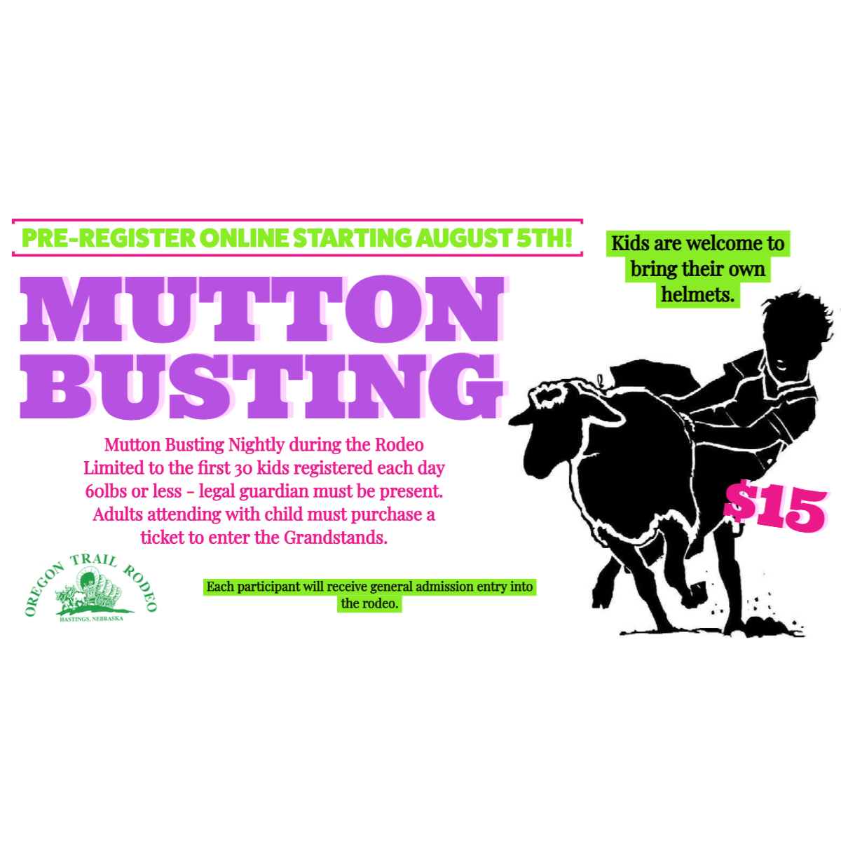 Mutton Busting Nightly
