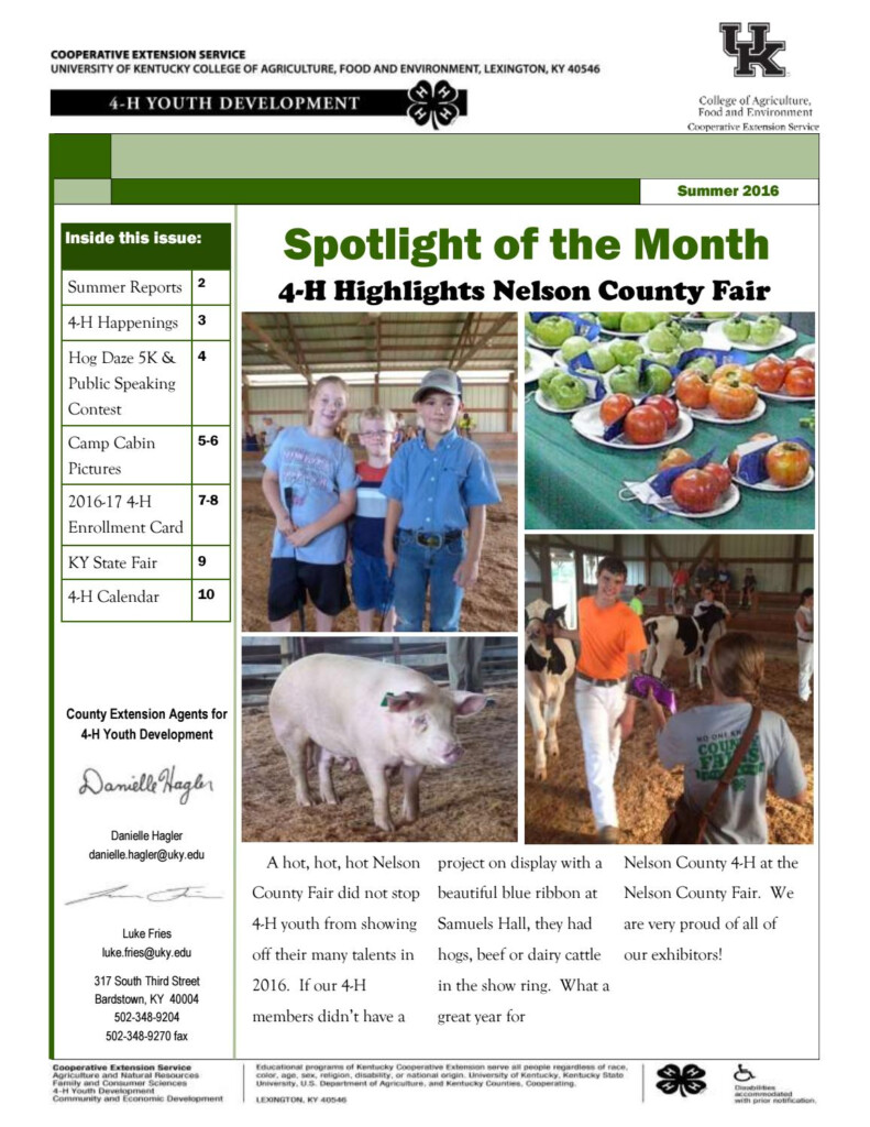 Nelson County 4 H Summer 2016 By NelsonCounty Extension Issuu