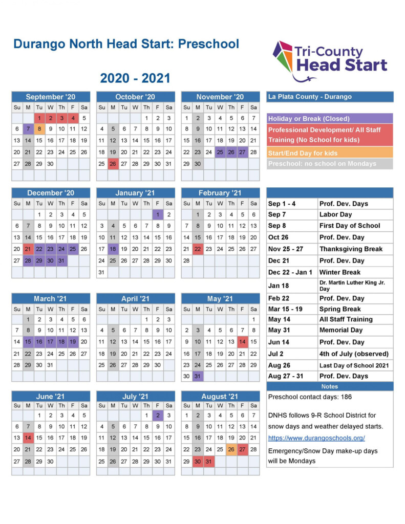 News Calendars Tri County Head Start