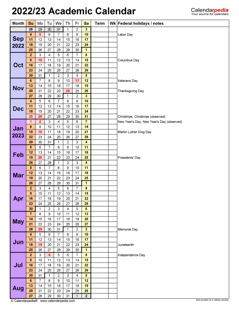 Orange County School Calendar 2022 23 Calendar Printables Free Blank