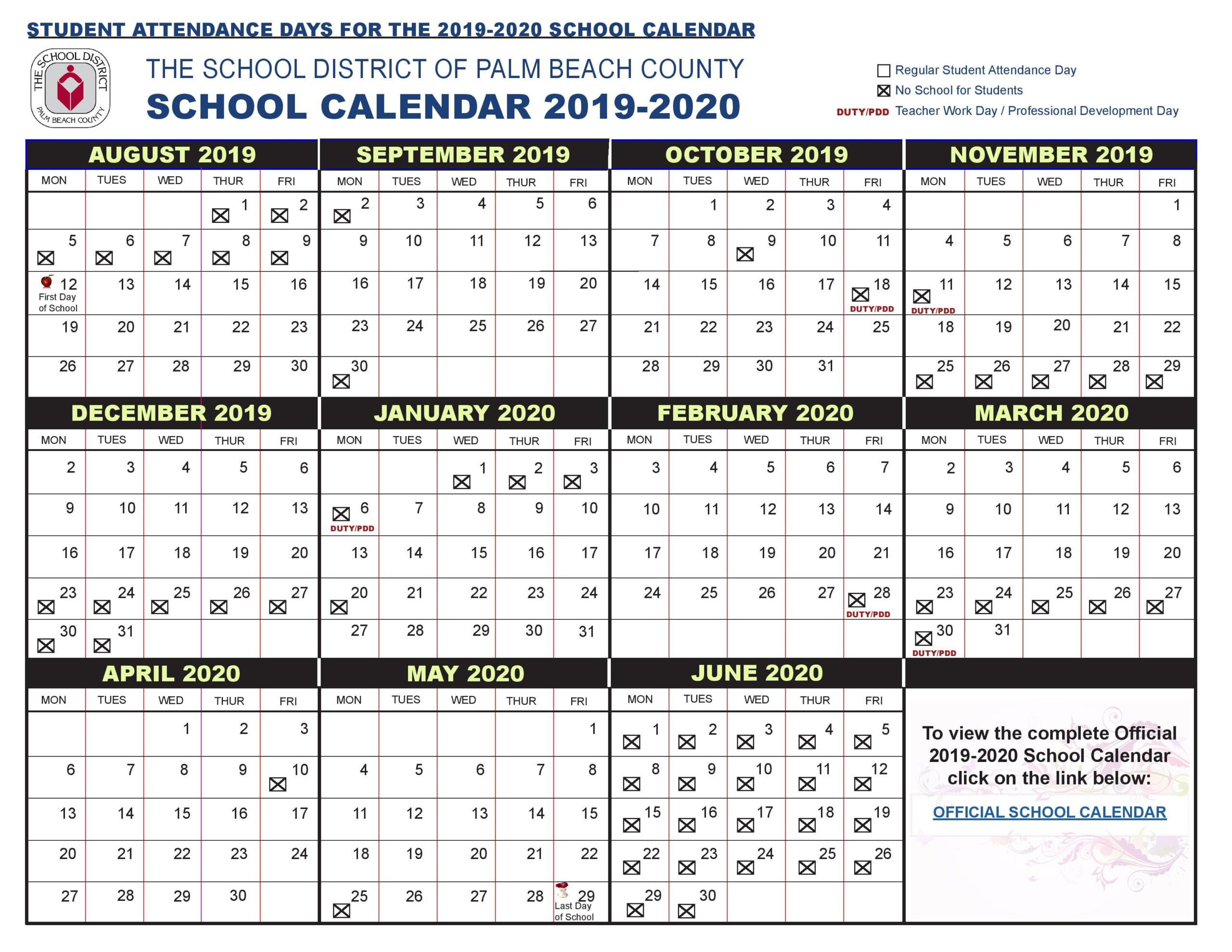 Palm Beach County Zoning Calendar