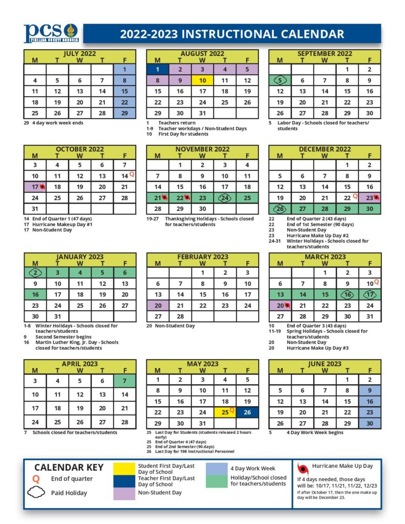 Pinellas County Calendar