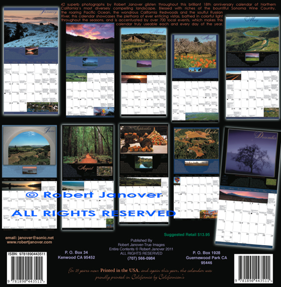 Robert Janover s 2012 Sonoma County Calendar