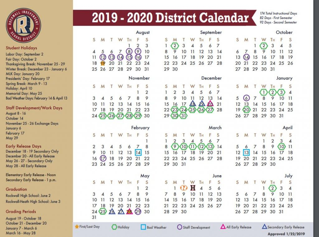 Rockwall Isd Calendar CountyCalendars net