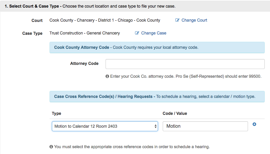 Scheduling Hearing Dates In Cook County