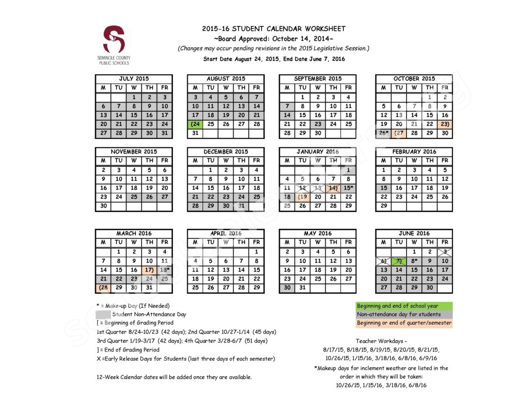 Seminole County School Calendar 2016 2017 Qualads