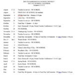 South Harrison County School District Calendar 2022 And 2023