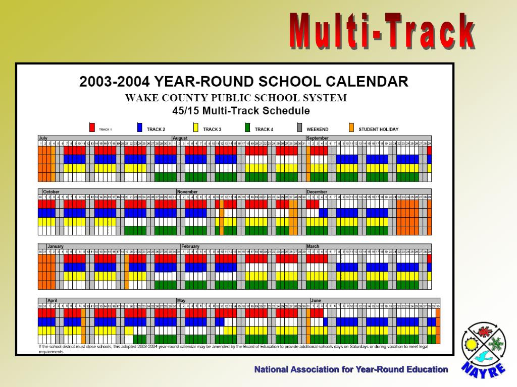 Track 4 Wake Couty Calander 2010 Printable Calendar 2022 2023